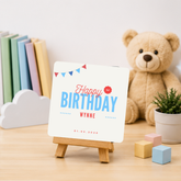 Personalised 1st Birthday Photo Memory Coaster | Custom First Birthday Gift for Boys | Upload Photo & Video | Keepsake Gift