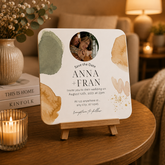 Minimal Watercolour Wedding Memory Keepsake