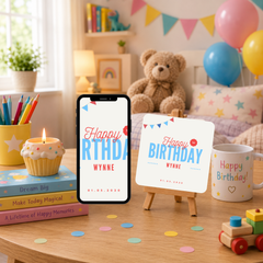 Personalised 1st Birthday Photo Memory Coaster | Custom First Birthday Gift for Boys | Upload Photo & Video | Keepsake Gift