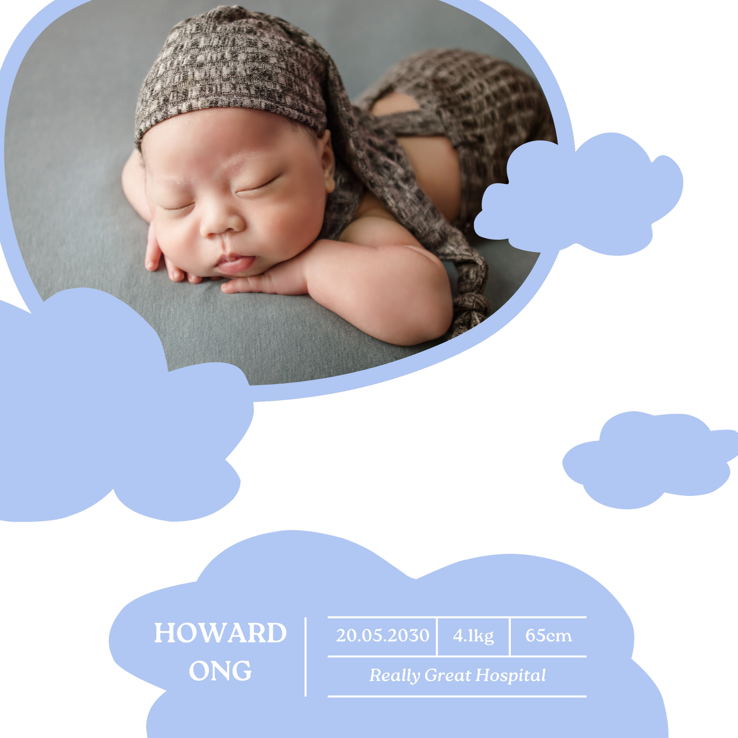 Welcome Baby Clouds