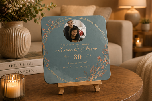 Sage Botanical Wedding Memory Keepsake