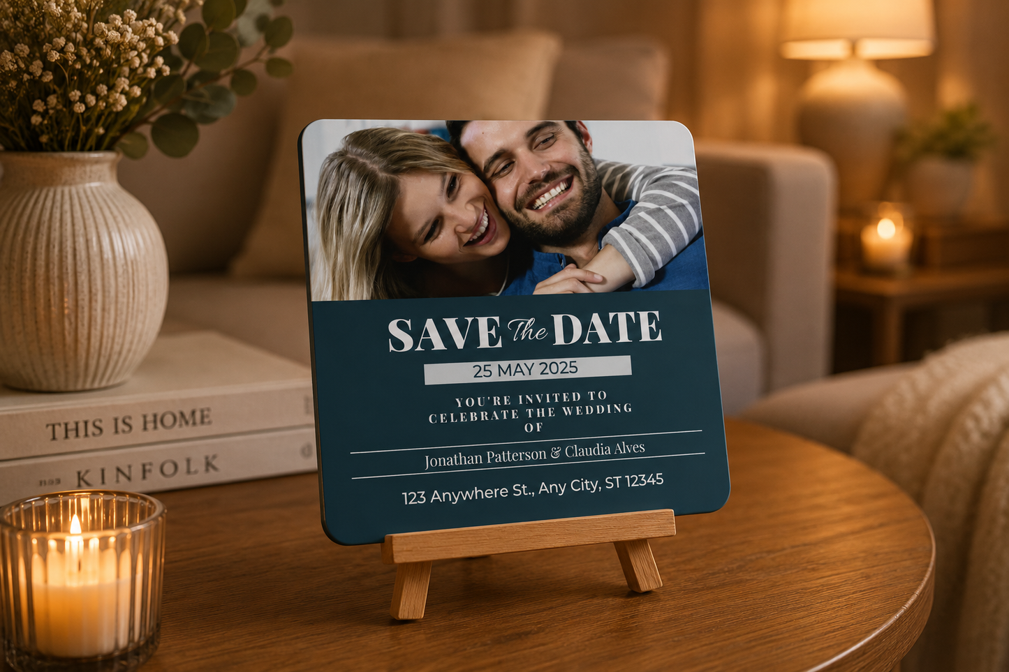 Save The Date Editorial Wedding Memory Keepsake