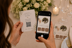 Neutral Linen Wedding Memory Keepsake