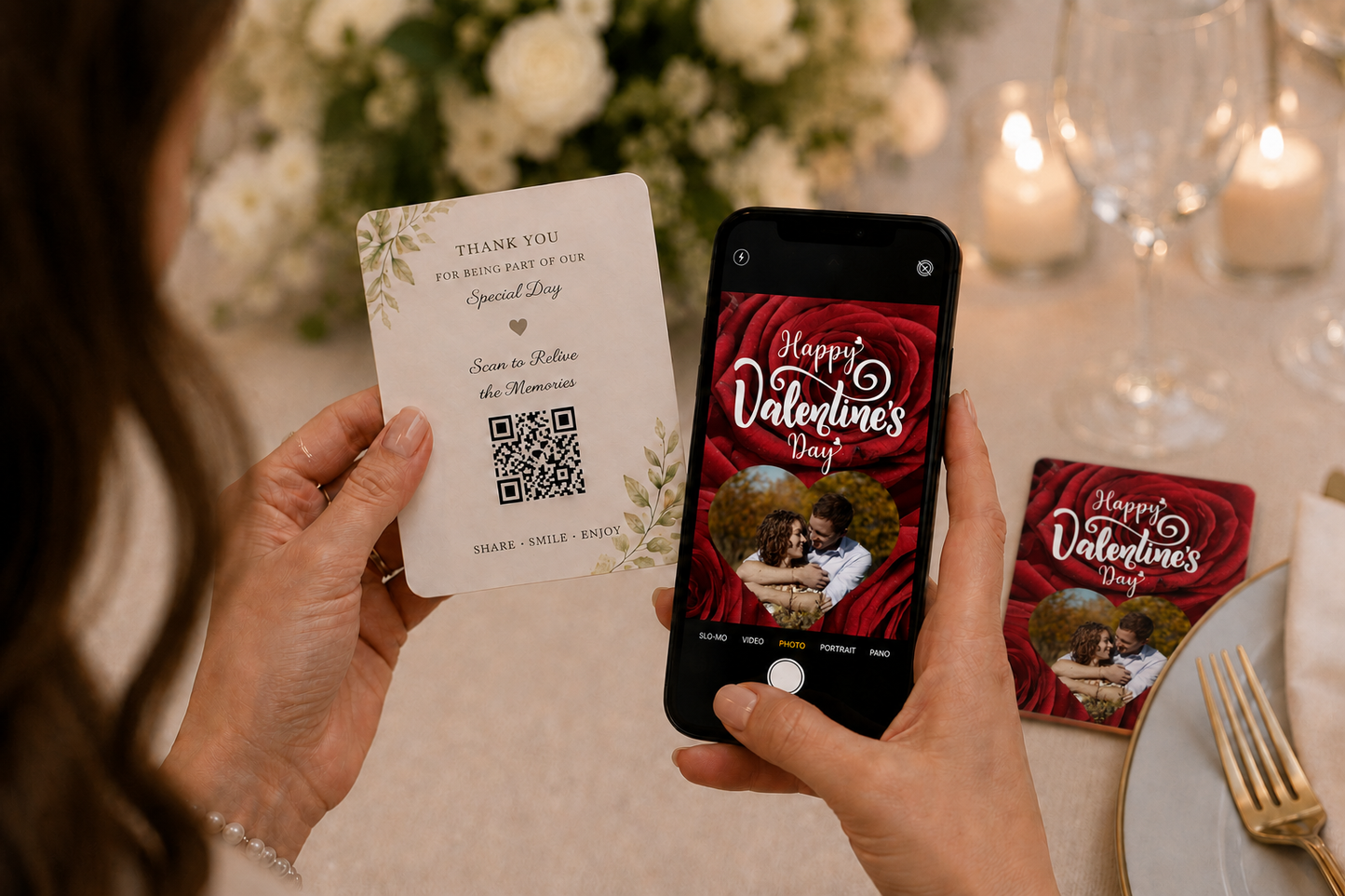 Romantic Red Rose Valentine Memory Keepsake