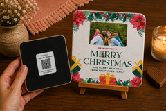 Festive Family Christmas Keepsake Coaster