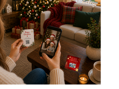 Luxury Christmas Family Keepsake Coaster
