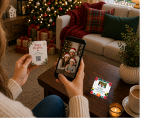 Festive Family Christmas Keepsake Coaster