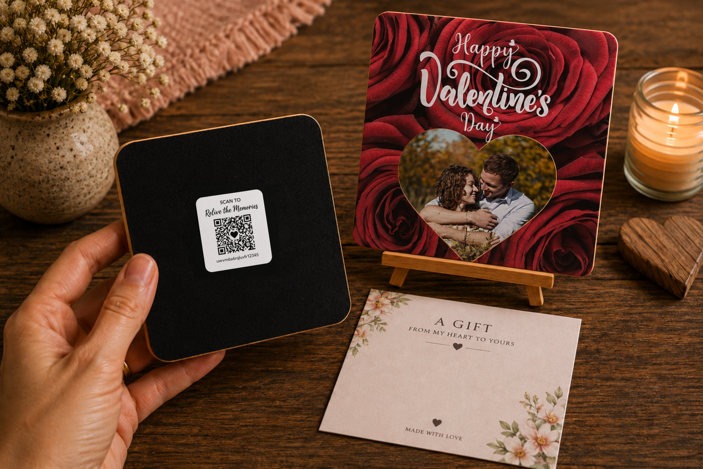 Romantic Red Rose Valentine Memory Keepsake