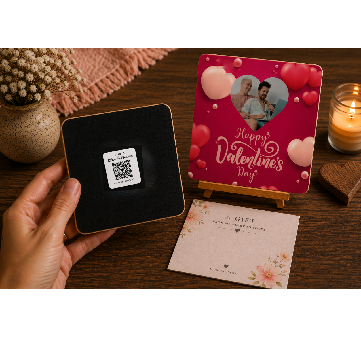 Floating Hearts Valentine Memory Gift